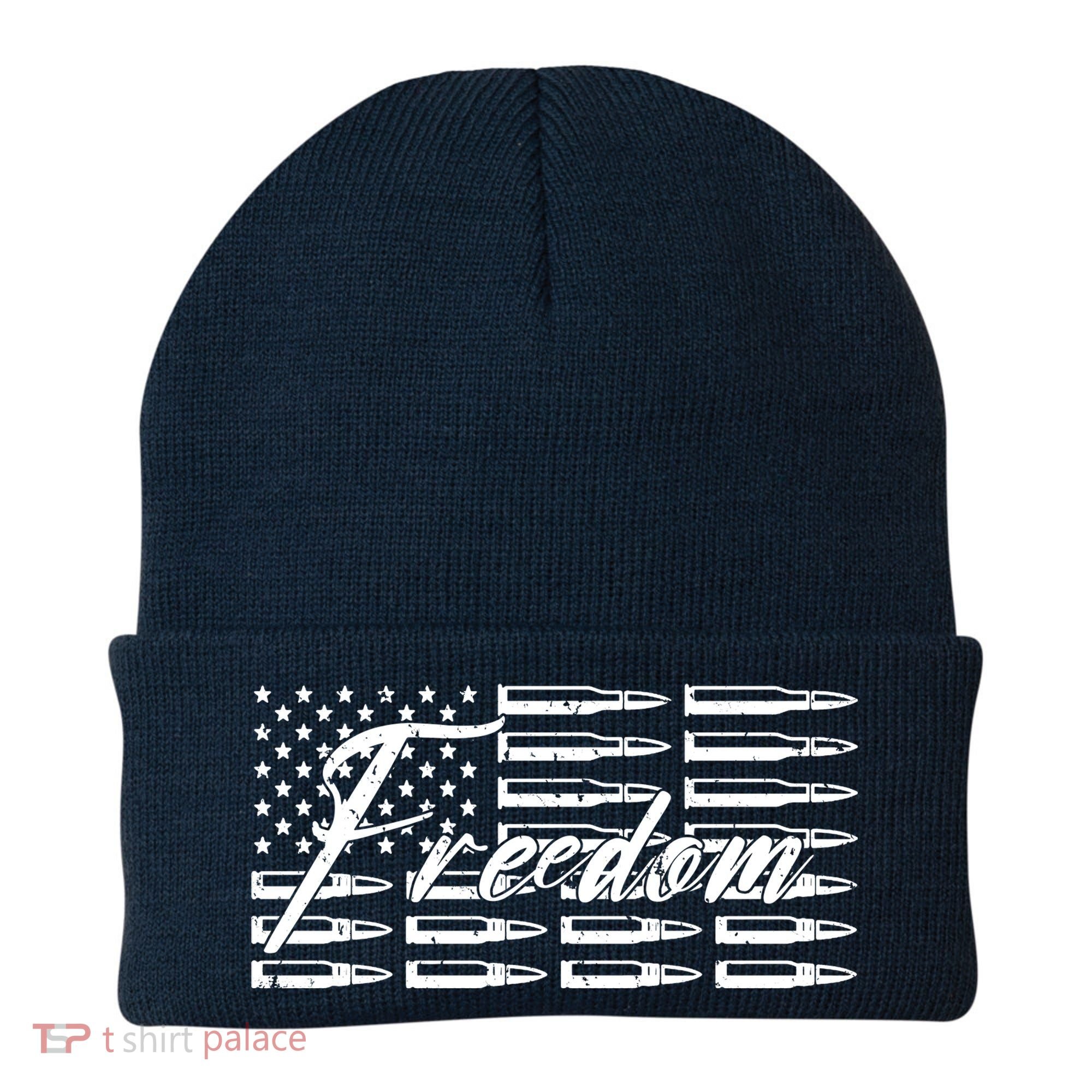 Freedom United States Gun Bullets Beanie