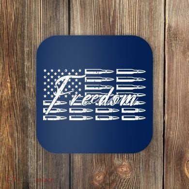 Freedom United States Gun Bullets Coaster