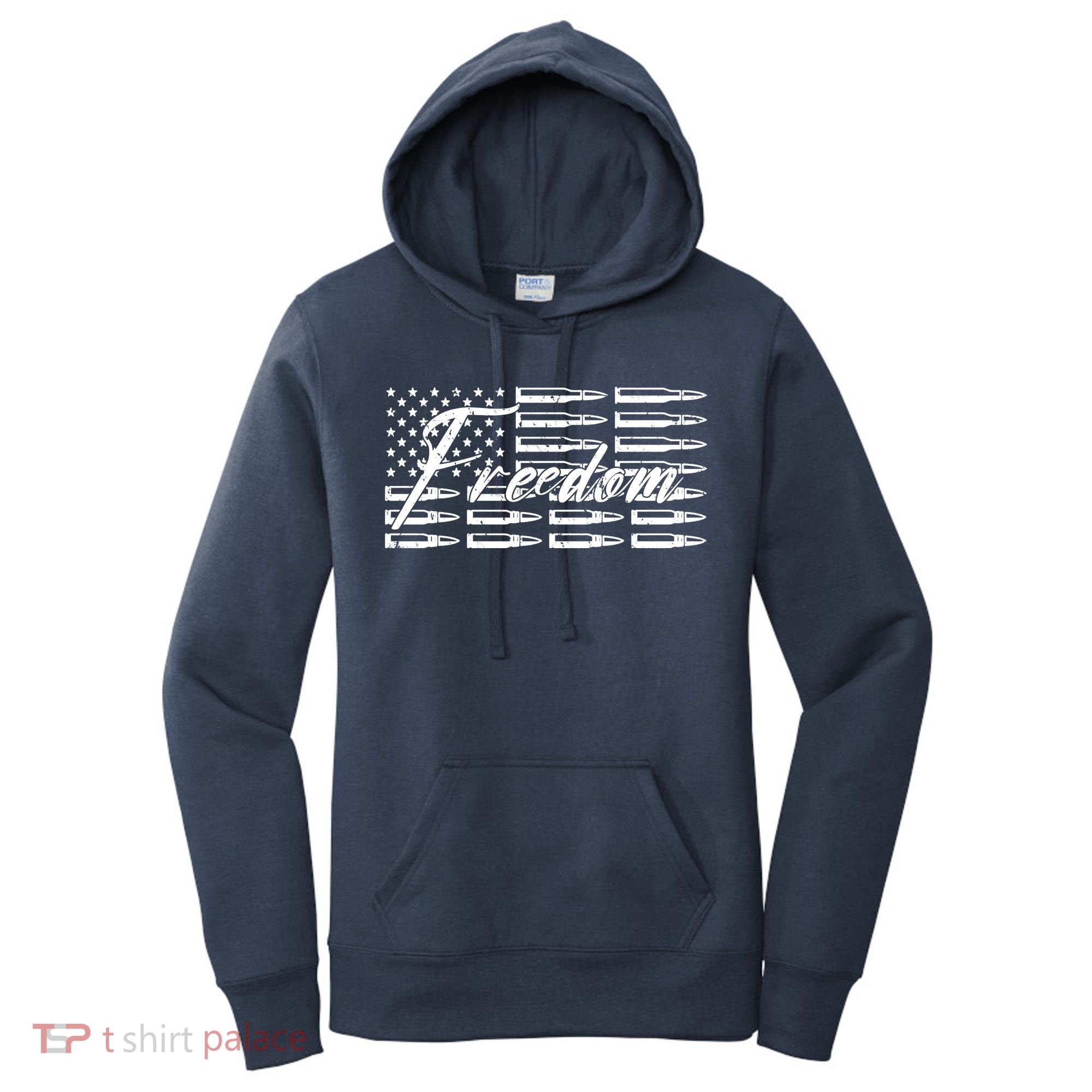 Freedom United States Gun Bullets Women's Hoodie