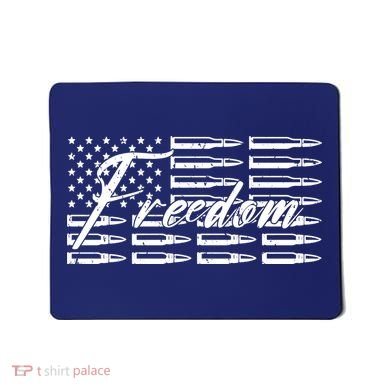 Freedom United States Gun Bullets Mousepad