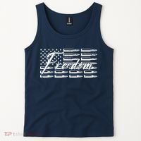 Freedom United States Gun Bullets Tank Top thumb 2