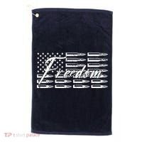 Freedom United States Gun Bullets Golf Towel thumb 0