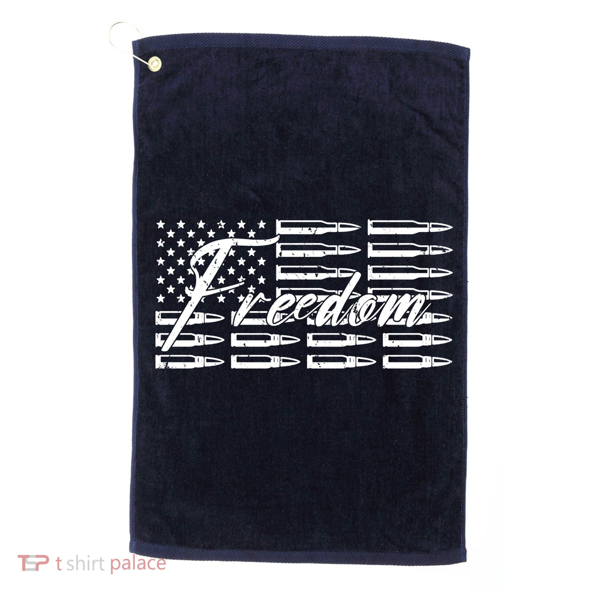 Freedom United States Gun Bullets Golf Towel