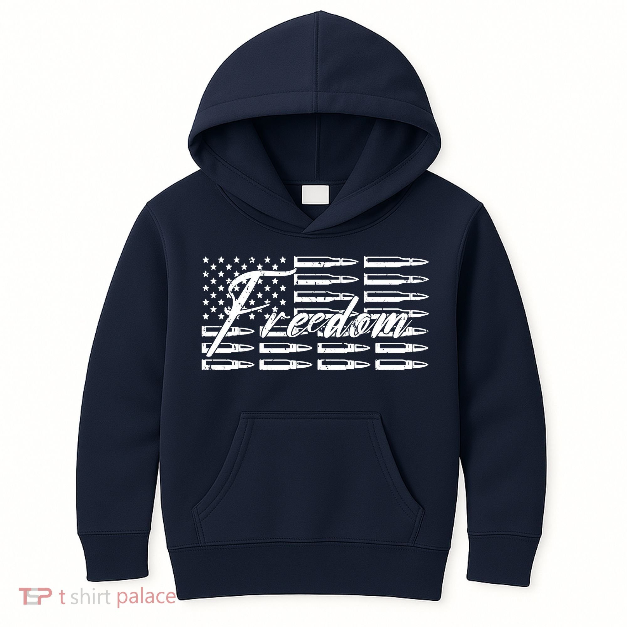 Freedom United States Gun Bullets Kids Hoodie