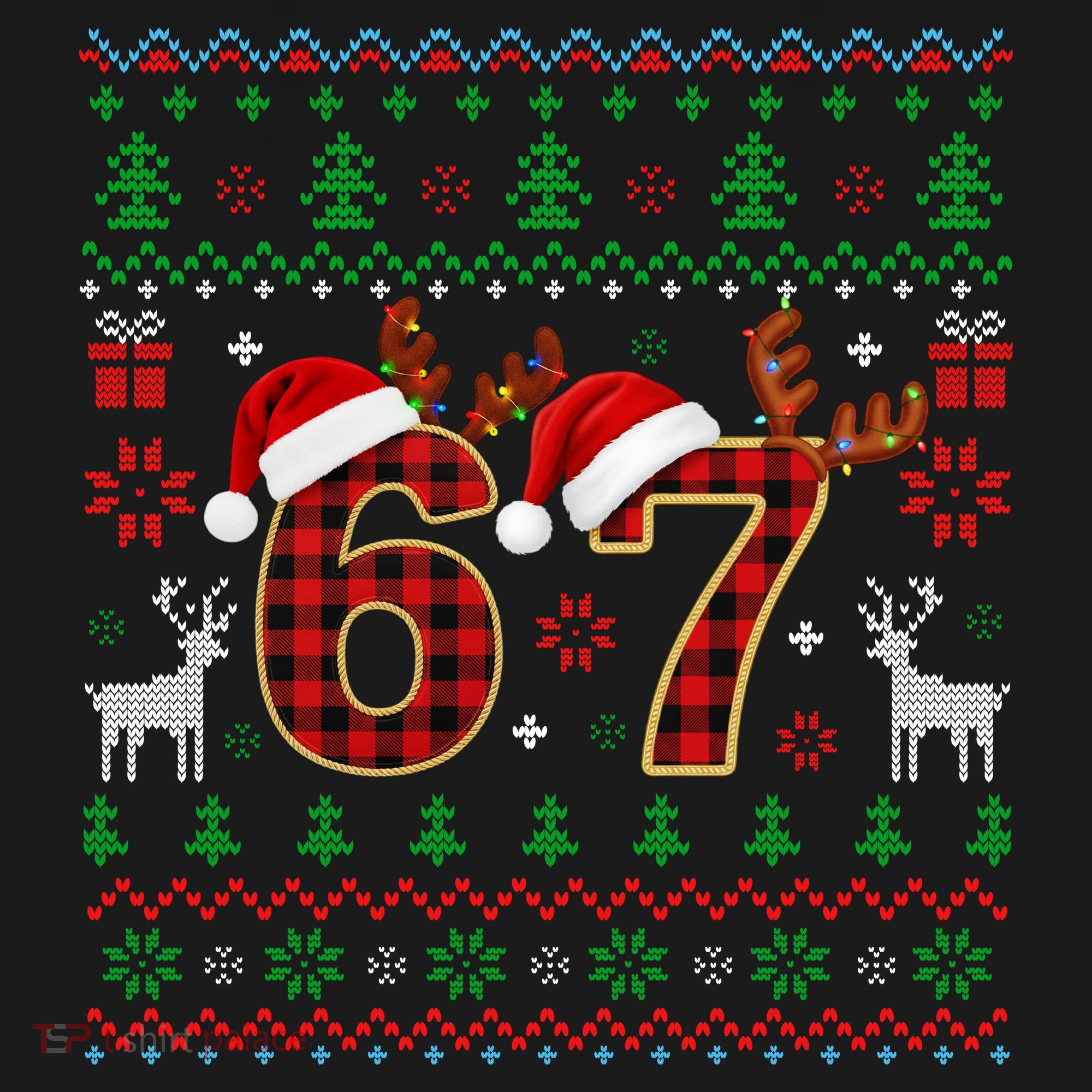 Funny Ugly Sweater 67 Christmas Apron