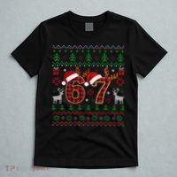 Funny Ugly Sweater 67 Christmas T-Shirt thumb 5