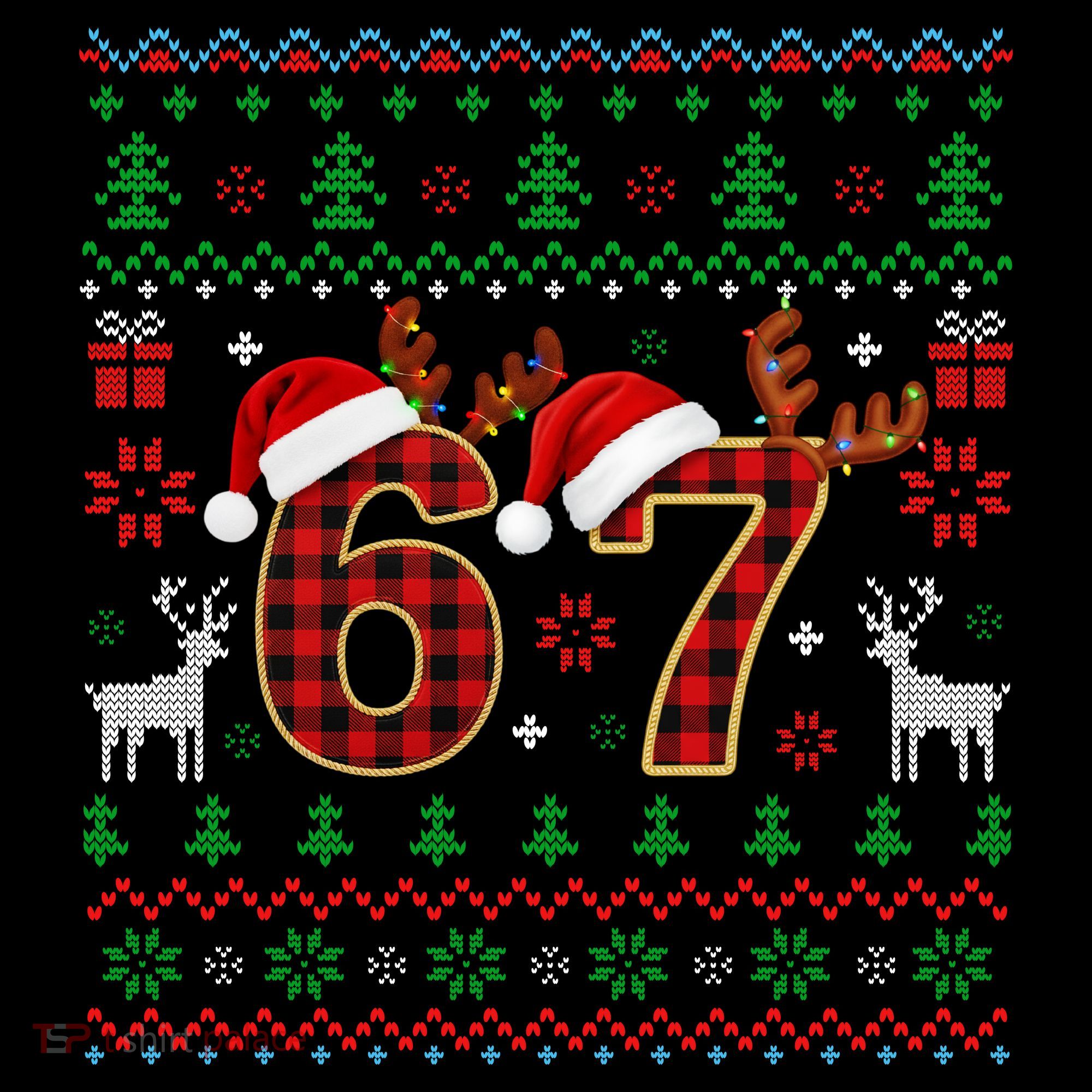 Funny Ugly Sweater 67 Christmas Ornament