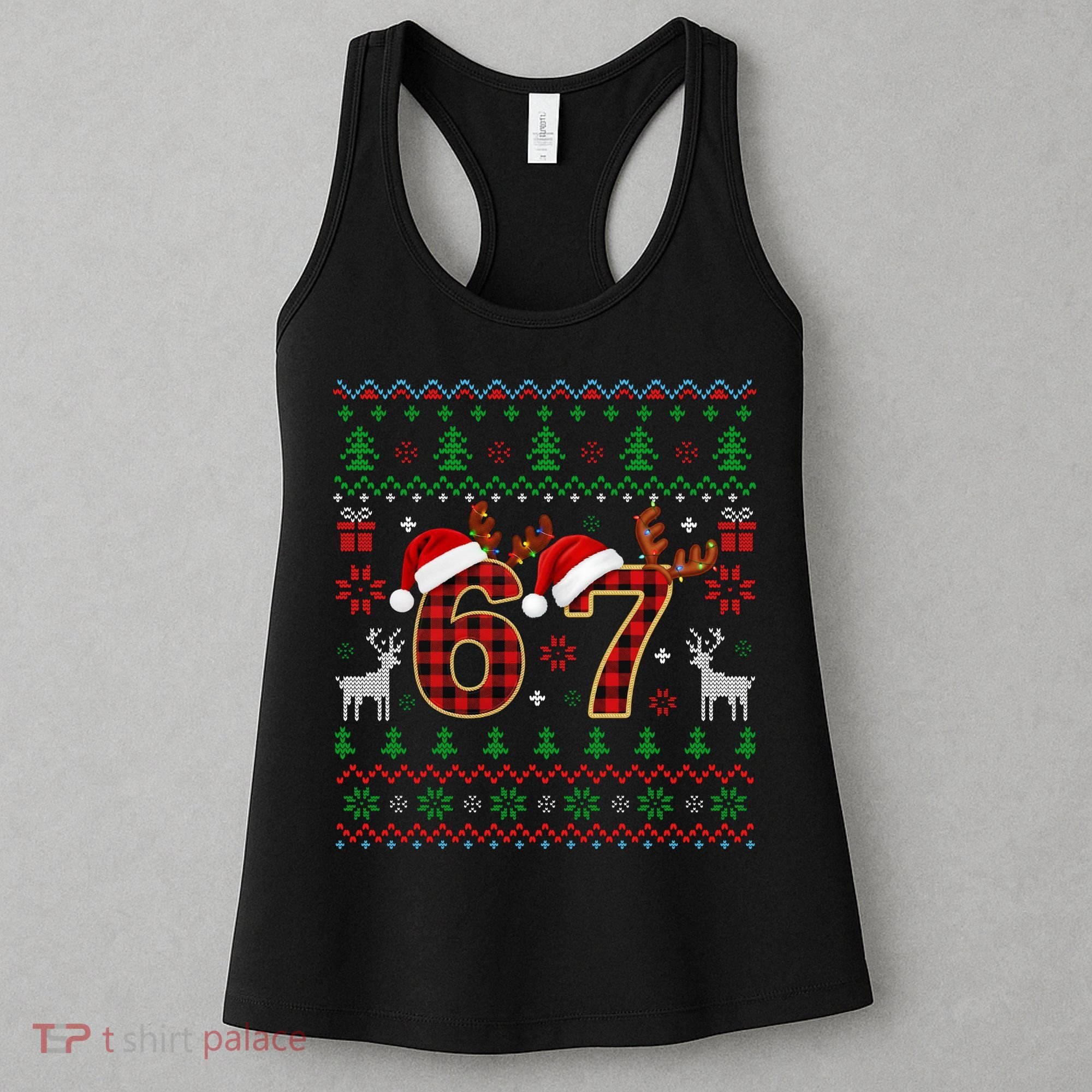 Funny Ugly Sweater 67 Christmas Women's Tank Top