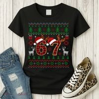 Funny Ugly Sweater 67 Christmas Women's T-Shirt thumb 3