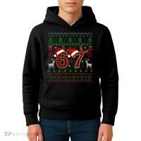Funny Ugly Sweater 67 Christmas Kids Hoodie thumb 4