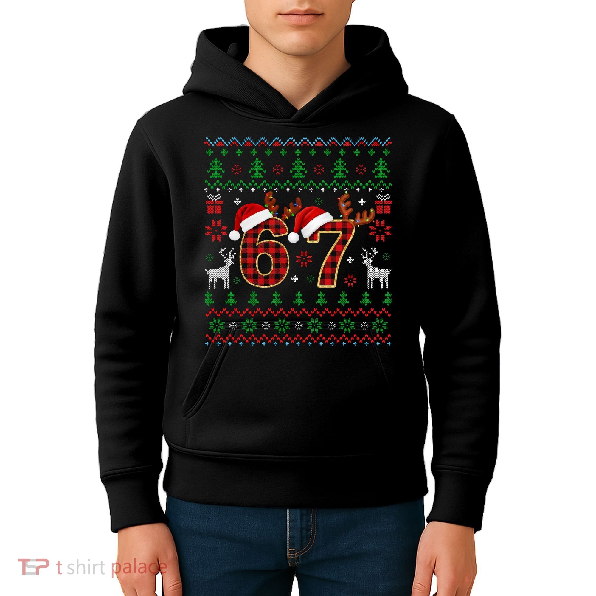 Funny Ugly Sweater 67 Christmas Kids Hoodie