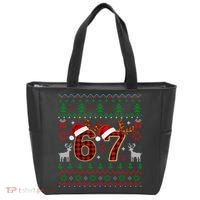 Funny Ugly Sweater 67 Christmas Tote Bag thumb 0