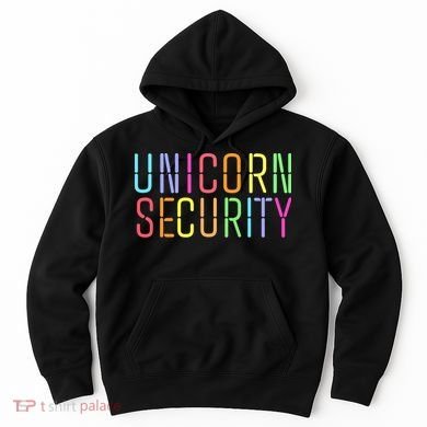 Funny Unicorn Security Halloween Mom Daughter Hoodie