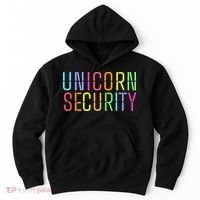 Funny Unicorn Security Halloween Mom Daughter Hoodie thumb 0