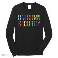 Funny Unicorn Security Halloween Mom Daughter Long Sleeve Shirt thumb 0