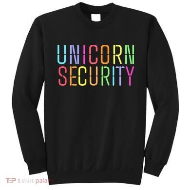 Funny Unicorn Security Halloween Mom Daughter Sweatshirt