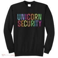 Funny Unicorn Security Halloween Mom Daughter Sweatshirt thumb 0