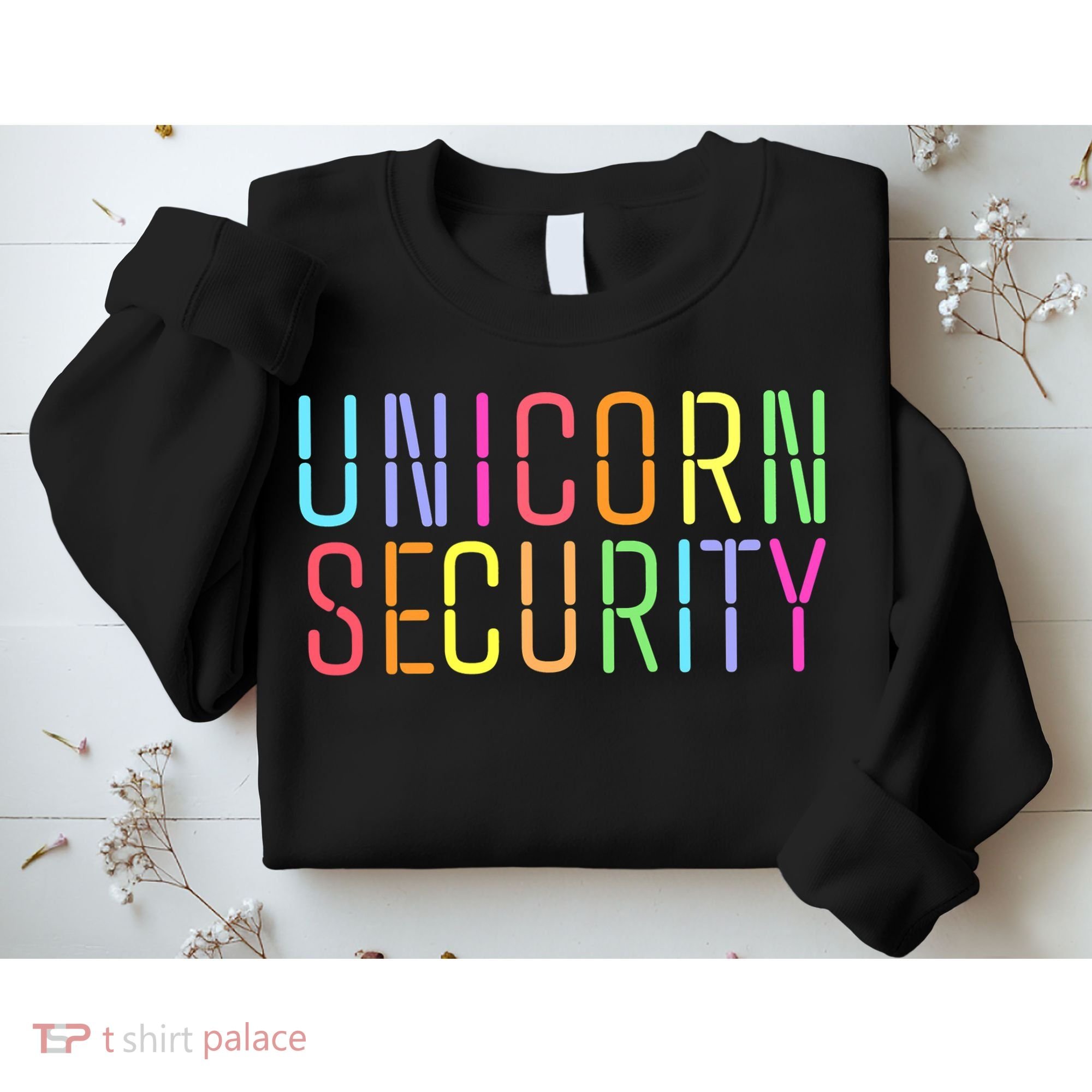 Funny Unicorn Security Halloween Mom Daughter Sweatshirt