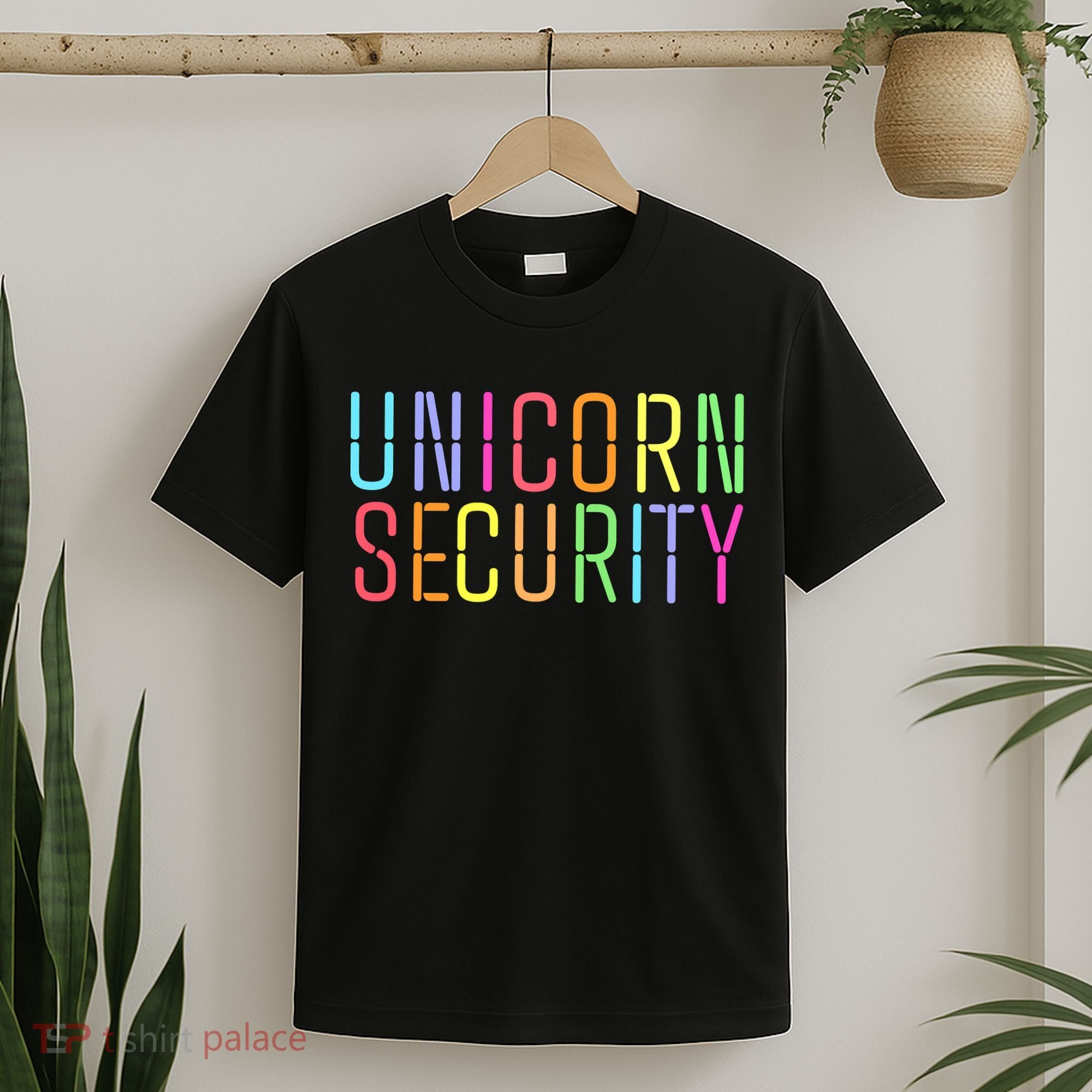 Funny Unicorn Security Halloween Mom Daughter T-Shirt