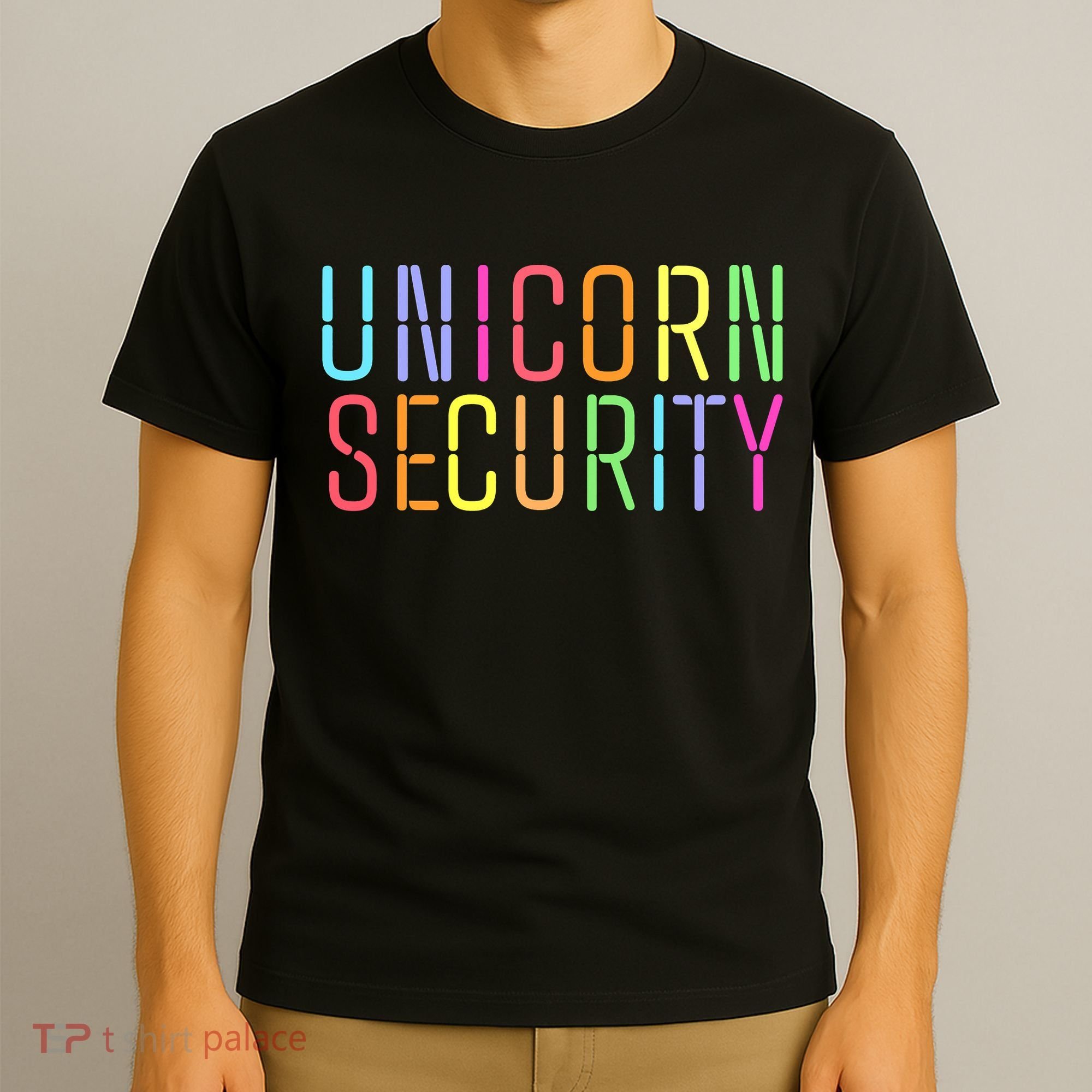 Funny Unicorn Security Halloween Mom Daughter T-Shirt