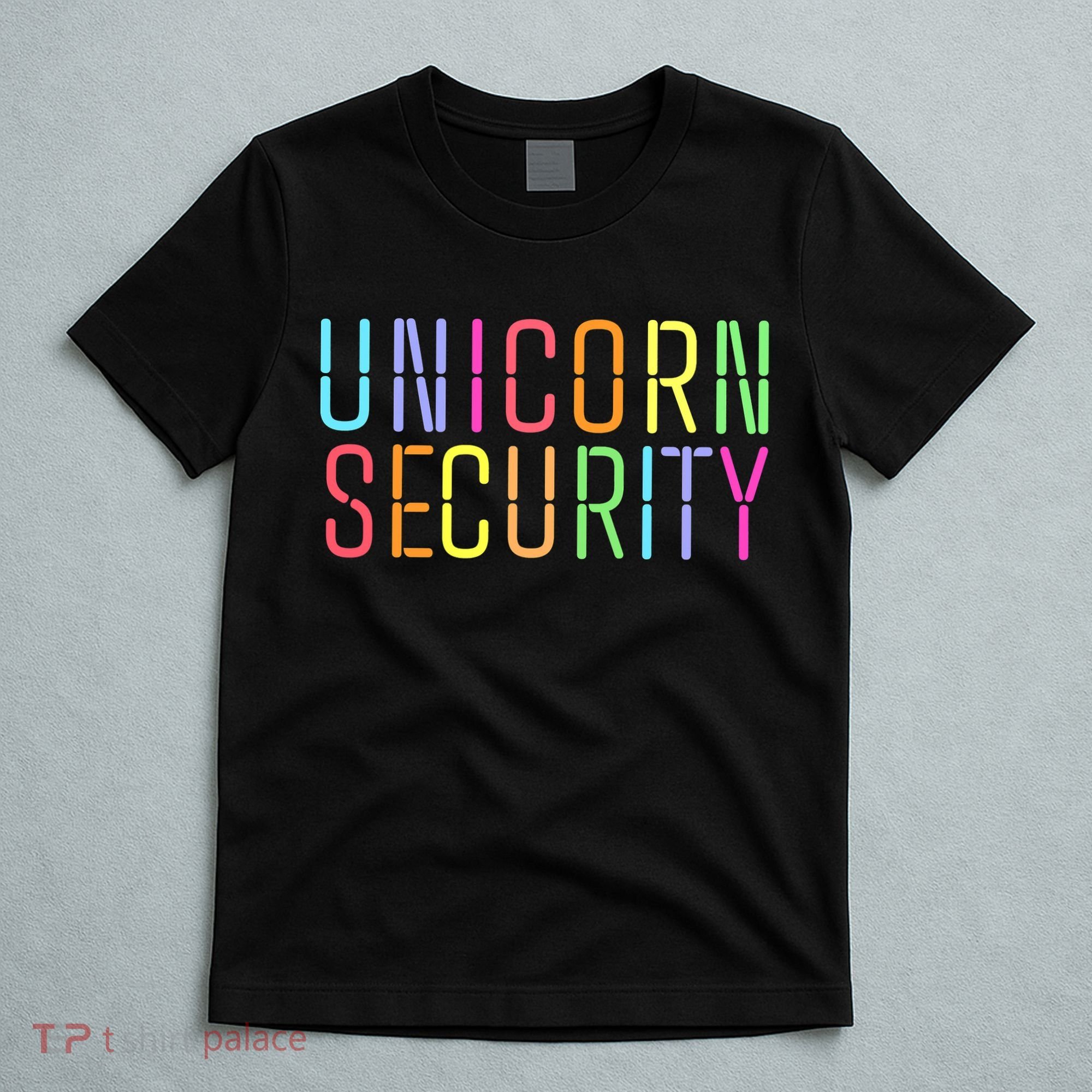 Funny Unicorn Security Halloween Mom Daughter T-Shirt