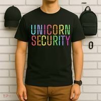 Funny Unicorn Security Halloween Mom Daughter T-Shirt thumb 6