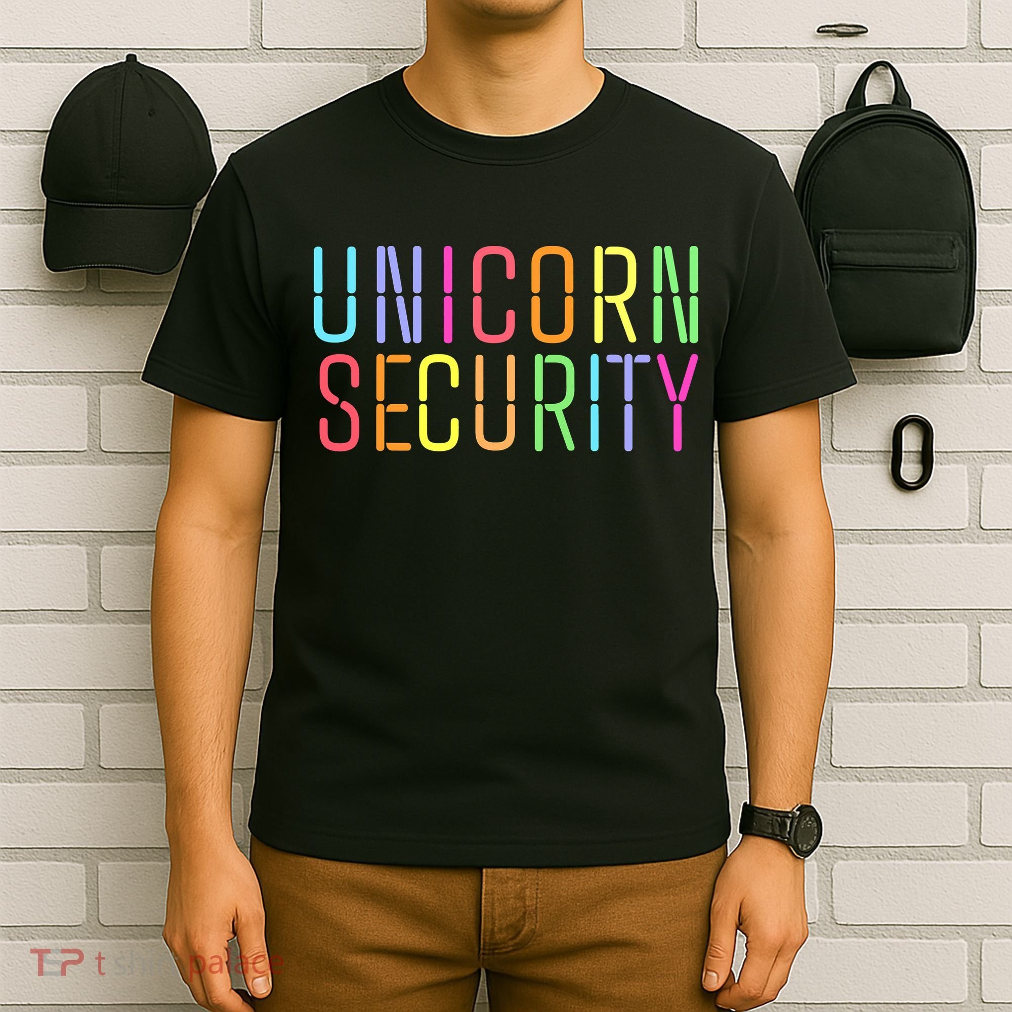 Funny Unicorn Security Halloween Mom Daughter T-Shirt