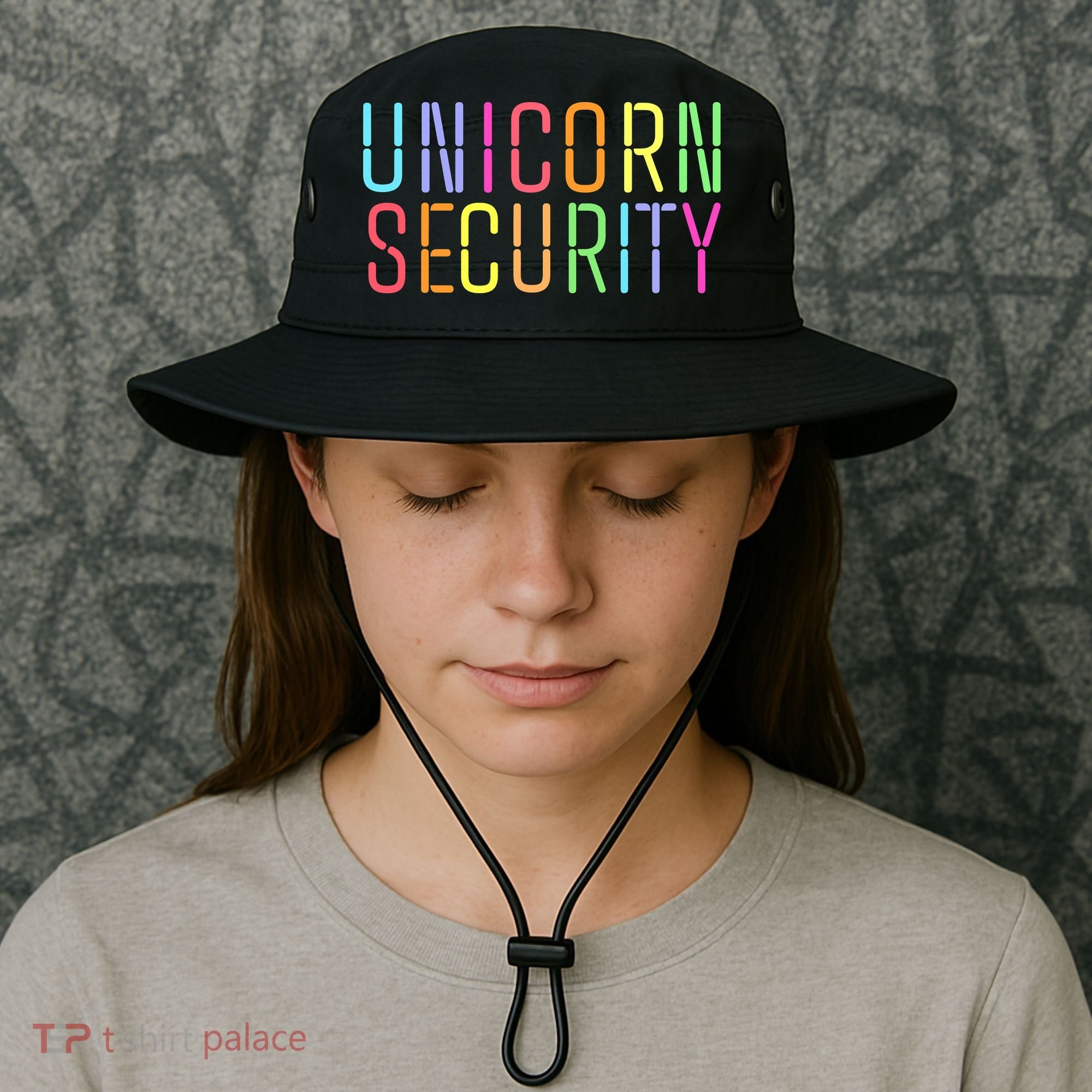 Funny Unicorn Security Halloween Mom Daughter Bucket Hat