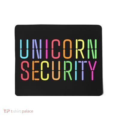 Funny Unicorn Security Halloween Mom Daughter Mousepad