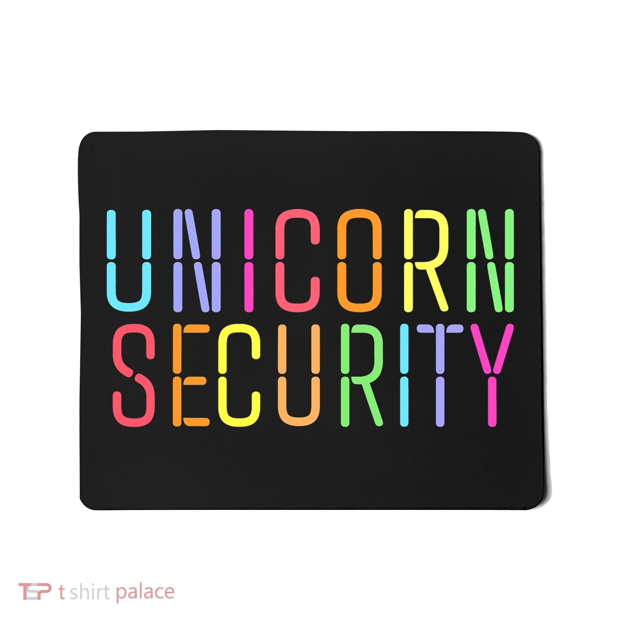 Funny Unicorn Security Halloween Mom Daughter Mousepad