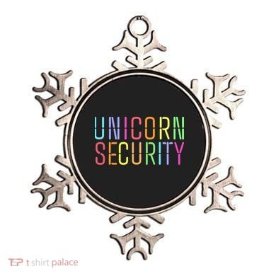 Funny Unicorn Security Halloween Mom Daughter Ornament
