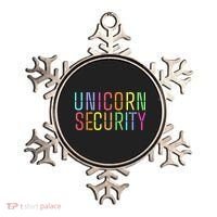 Funny Unicorn Security Halloween Mom Daughter Ornament thumb 0