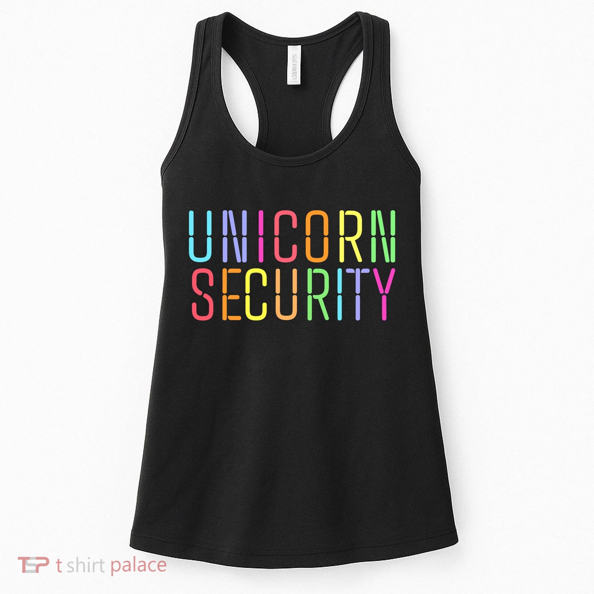 Funny Unicorn Security Halloween Mom Daughter Women's Tank Top