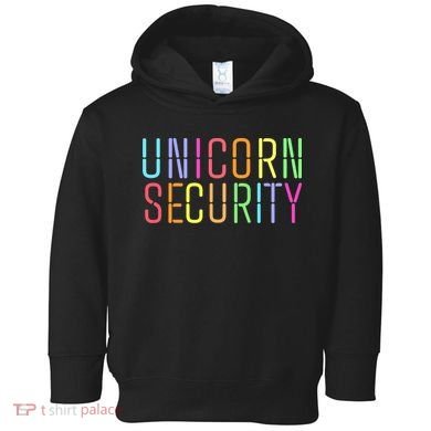 Funny Unicorn Security Halloween Mom Daughter Toddler Hoodie