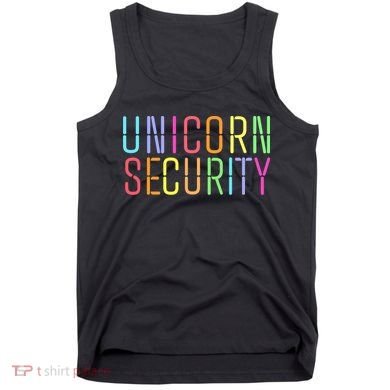 Funny Unicorn Security Halloween Mom Daughter Tank Top