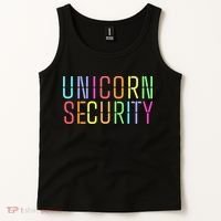 Funny Unicorn Security Halloween Mom Daughter Tank Top thumb 2
