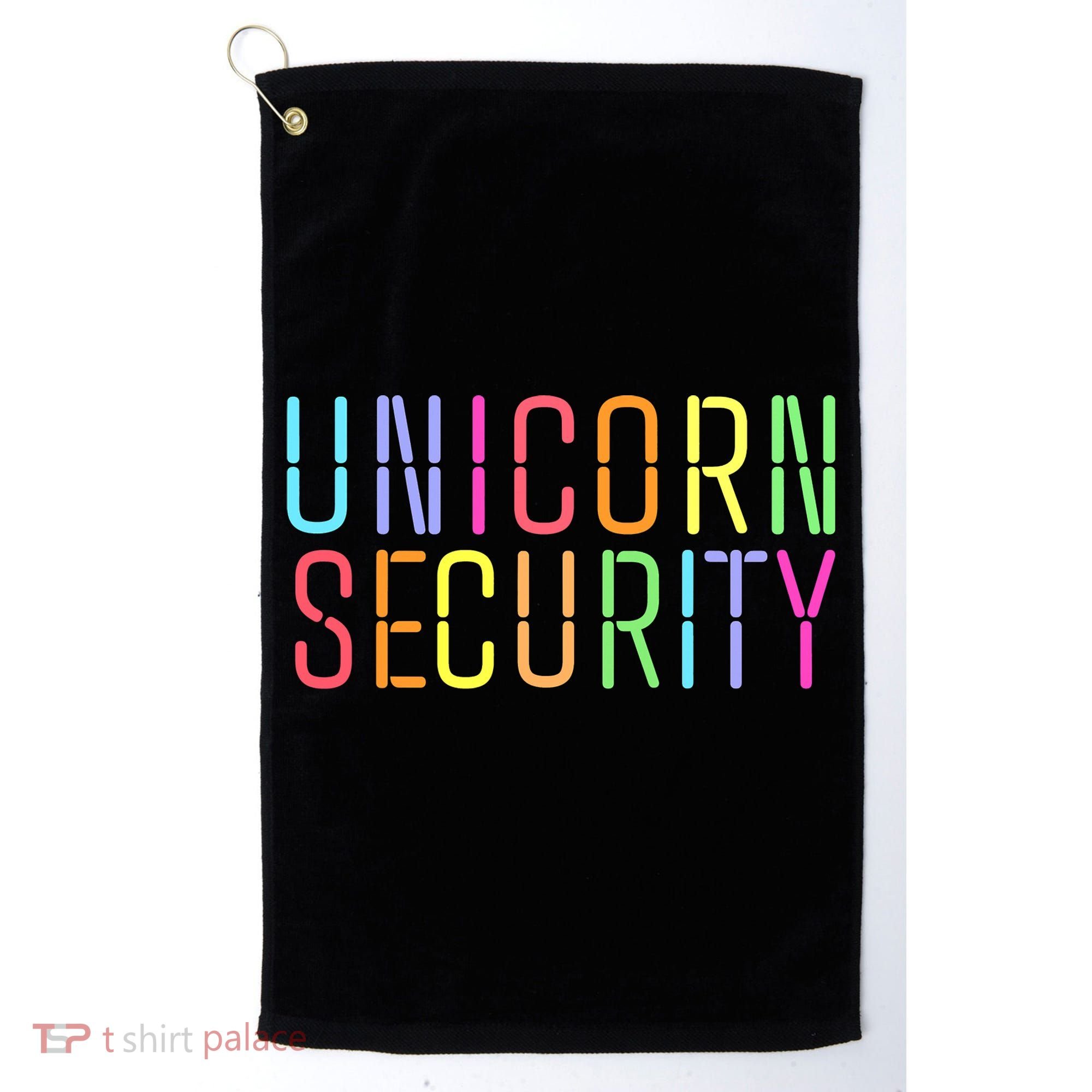 Funny Unicorn Security Halloween Mom Daughter Golf Towel