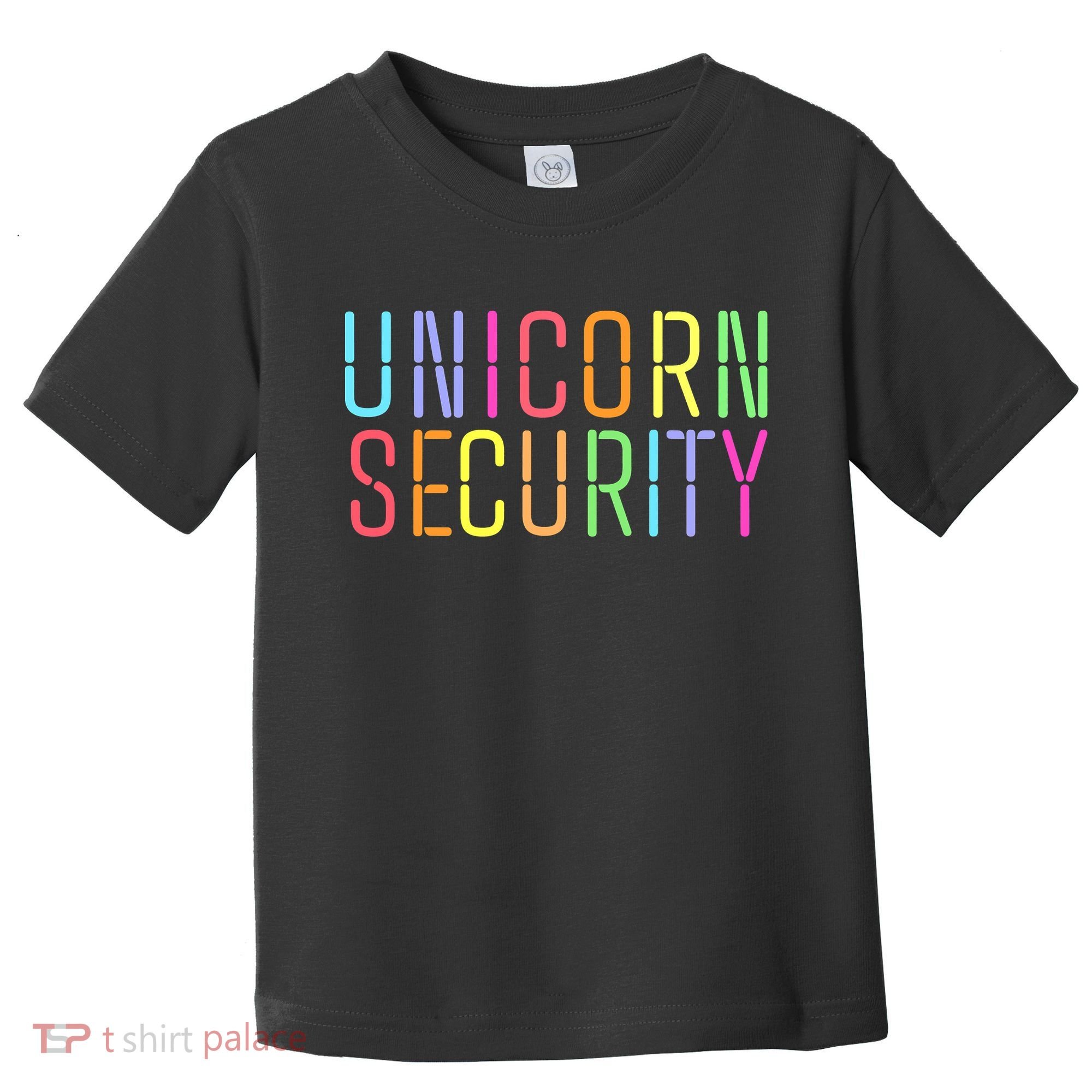Funny Unicorn Security Halloween Mom Daughter Toddler T-Shirt