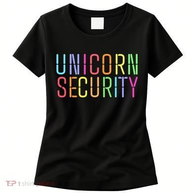 Funny Unicorn Security Halloween Mom Daughter Women's T-Shirt