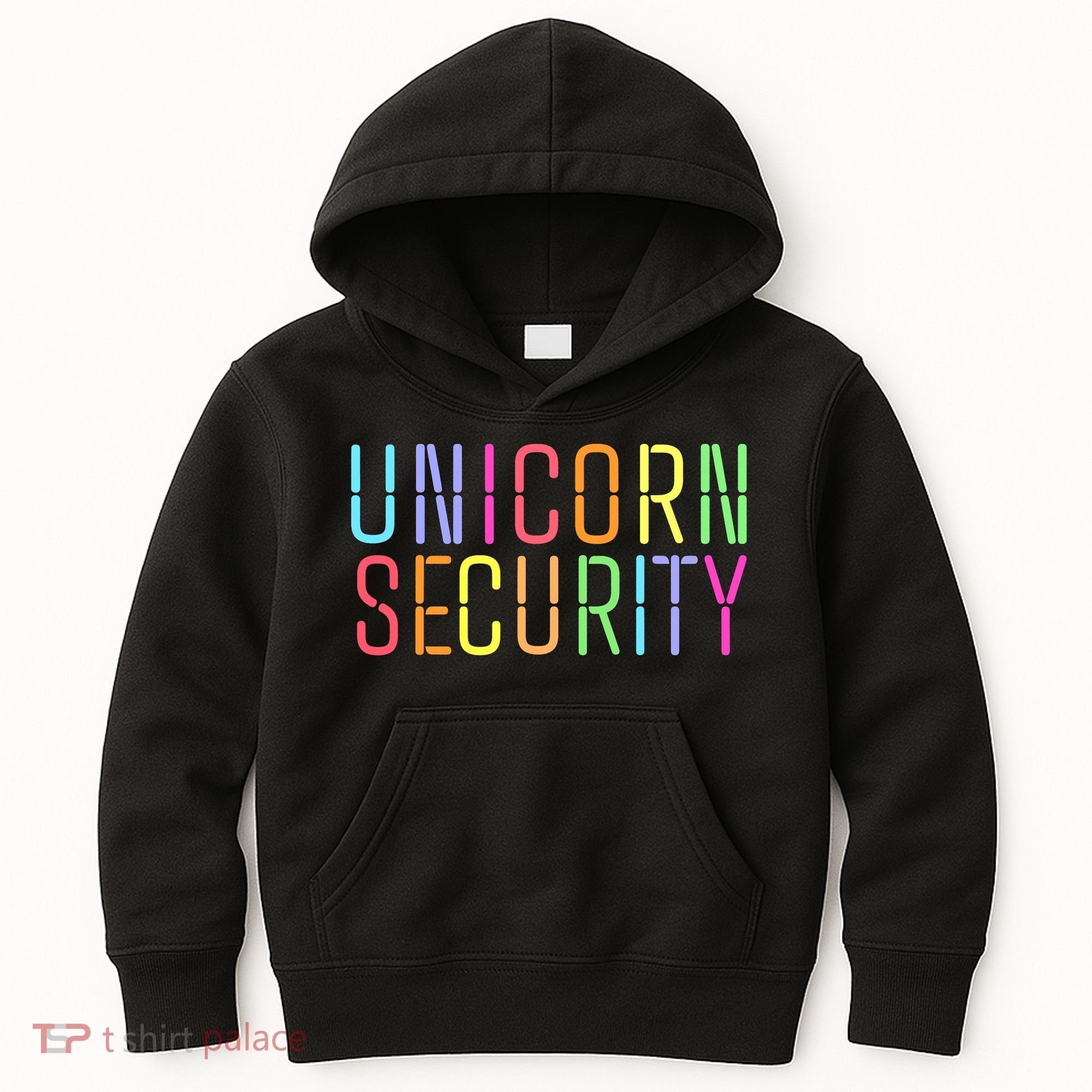 Funny Unicorn Security Halloween Mom Daughter Kids Hoodie