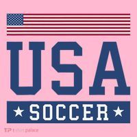 Funny USA Soccer  American Flag Soccer Fan  Coaster thumb 2