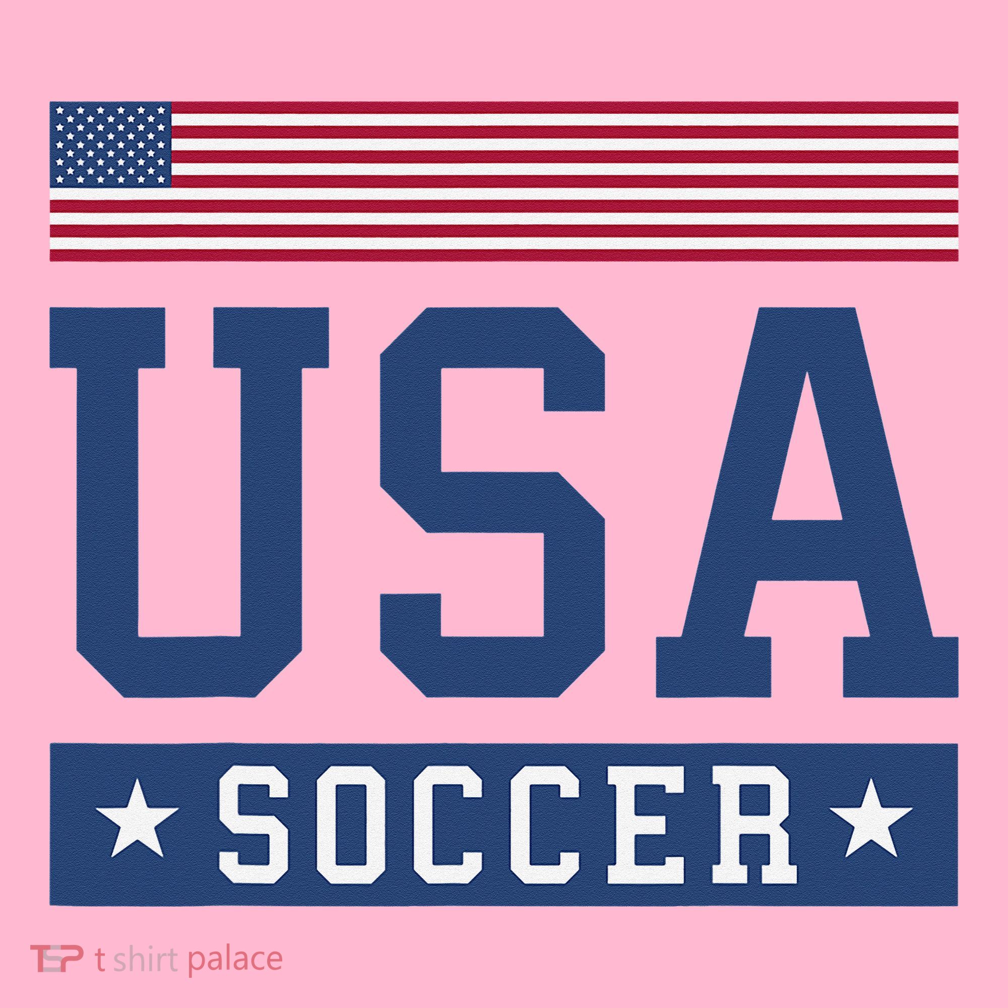 Funny USA Soccer  American Flag Soccer Fan  Coaster