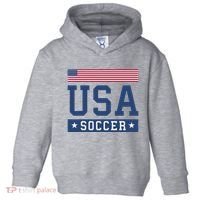 Funny USA Soccer  American Flag Soccer Fan  Toddler Hoodie thumb 0