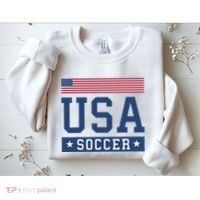 Funny USA Soccer  American Flag Soccer Fan  Sweatshirt thumb 2