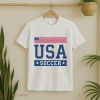 Funny USA Soccer  American Flag Soccer Fan  T-Shirt thumb 2