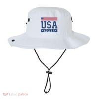 Funny USA Soccer  American Flag Soccer Fan  Bucket Hat thumb 0