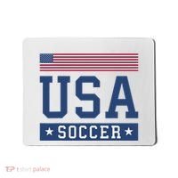 Funny USA Soccer  American Flag Soccer Fan  Mousepad thumb 0