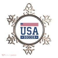 Funny USA Soccer  American Flag Soccer Fan  Ornament thumb 0