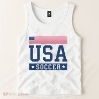 Funny USA Soccer  American Flag Soccer Fan  Tank Top thumb 2