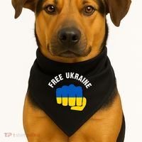 Free Ukraine Strong USA-Made Doggie Bandana thumb 1